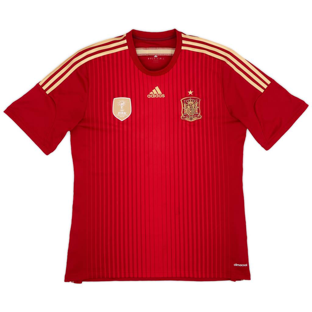 2013-15 Spain Home Shirt - 9/10 - (XL)
