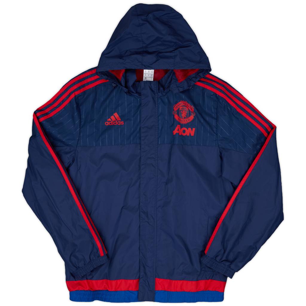 2015-16 Manchester United adidas Rain Jacket - 10/10 - (M)