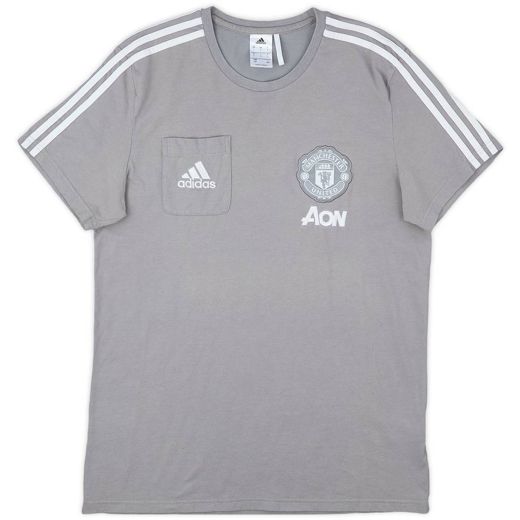 2017-18 Manchester United adidas Cotton Tee - 8/10 - (L)