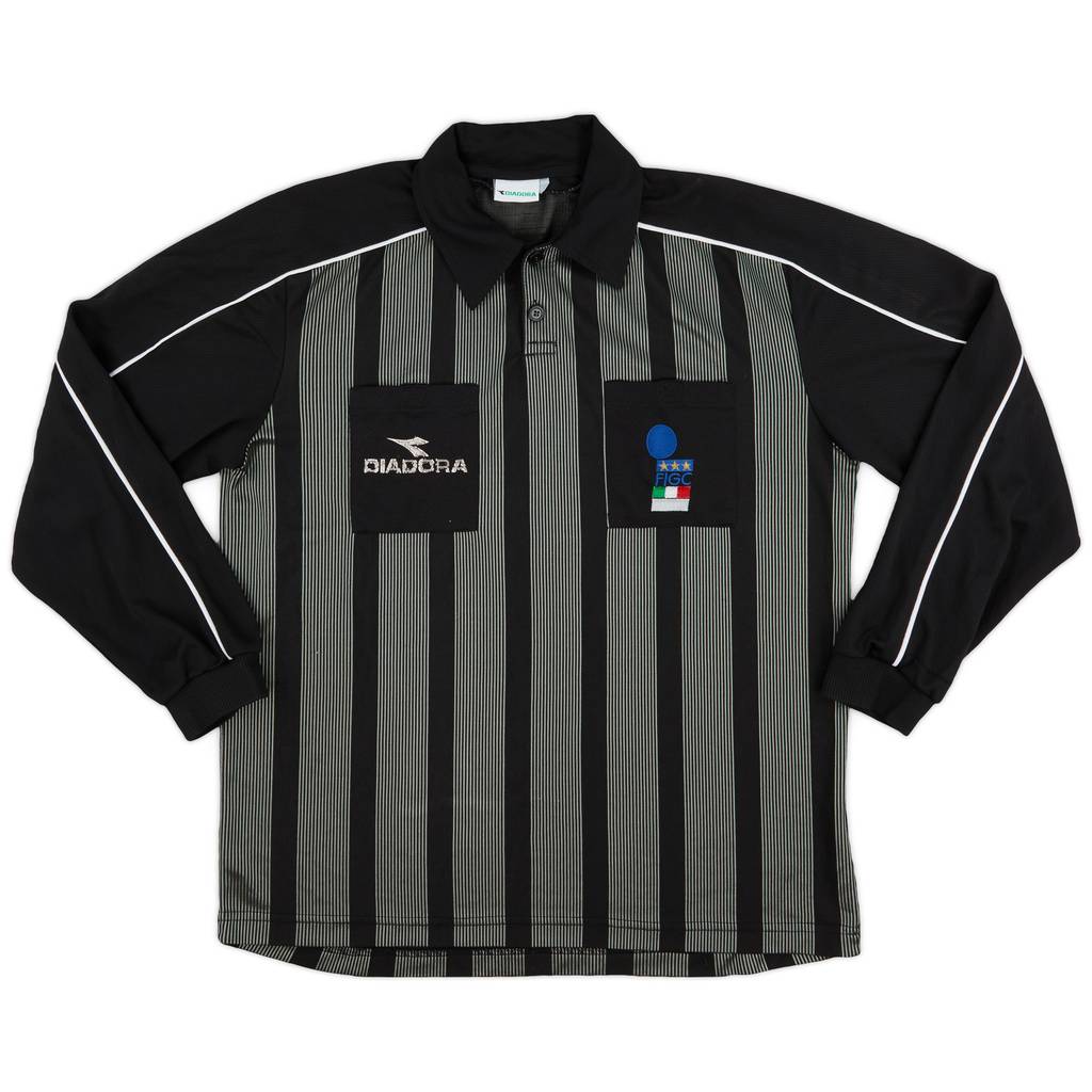 1990s Italy FIGC Diadora Referee L/S Shirt - 8/10 - (XL)
