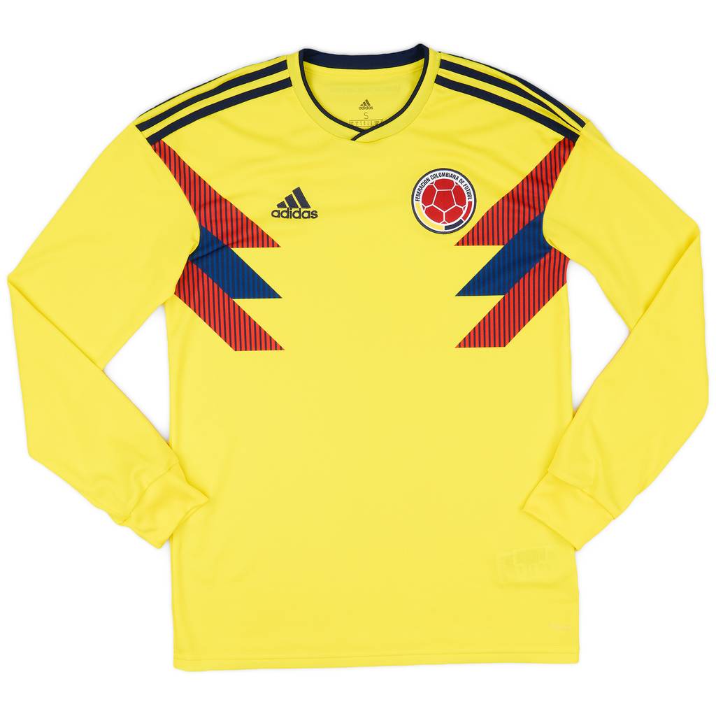 2018-19 Colombia Home L/S Shirt - 9/10 - (S)
