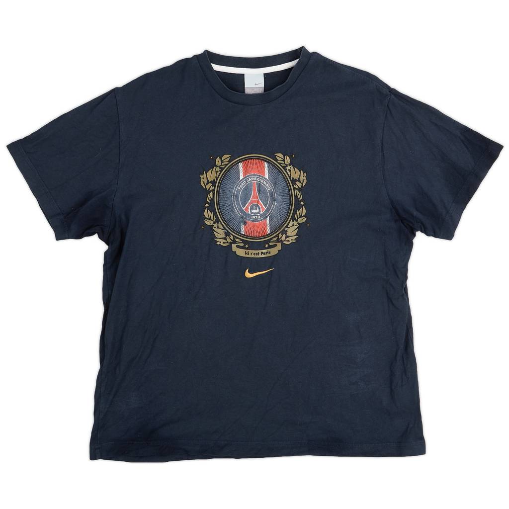 2010-11 Paris Saint-Germain Nike Cotton Tee - 7/10 - (XL)