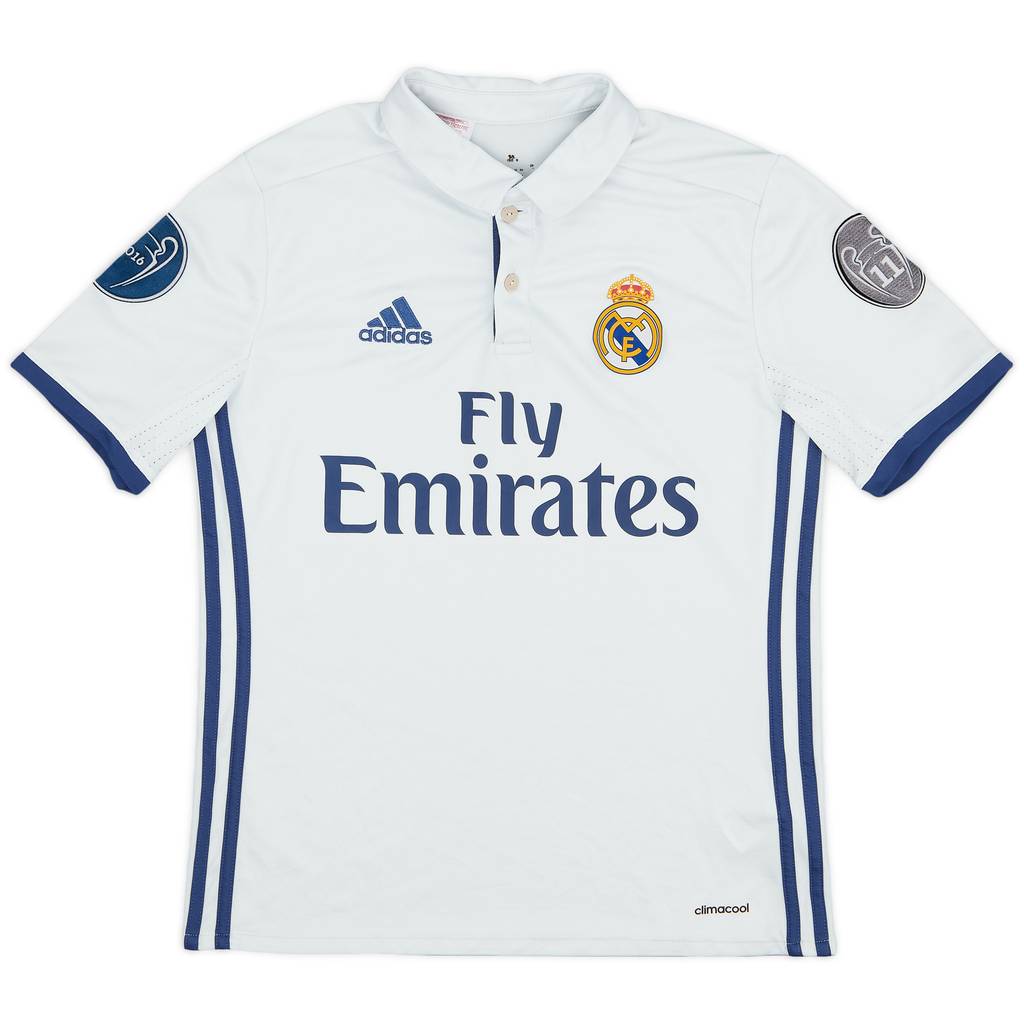 2016-17 Real Madrid Home Shirt - 4/10 - (XL.Boys)