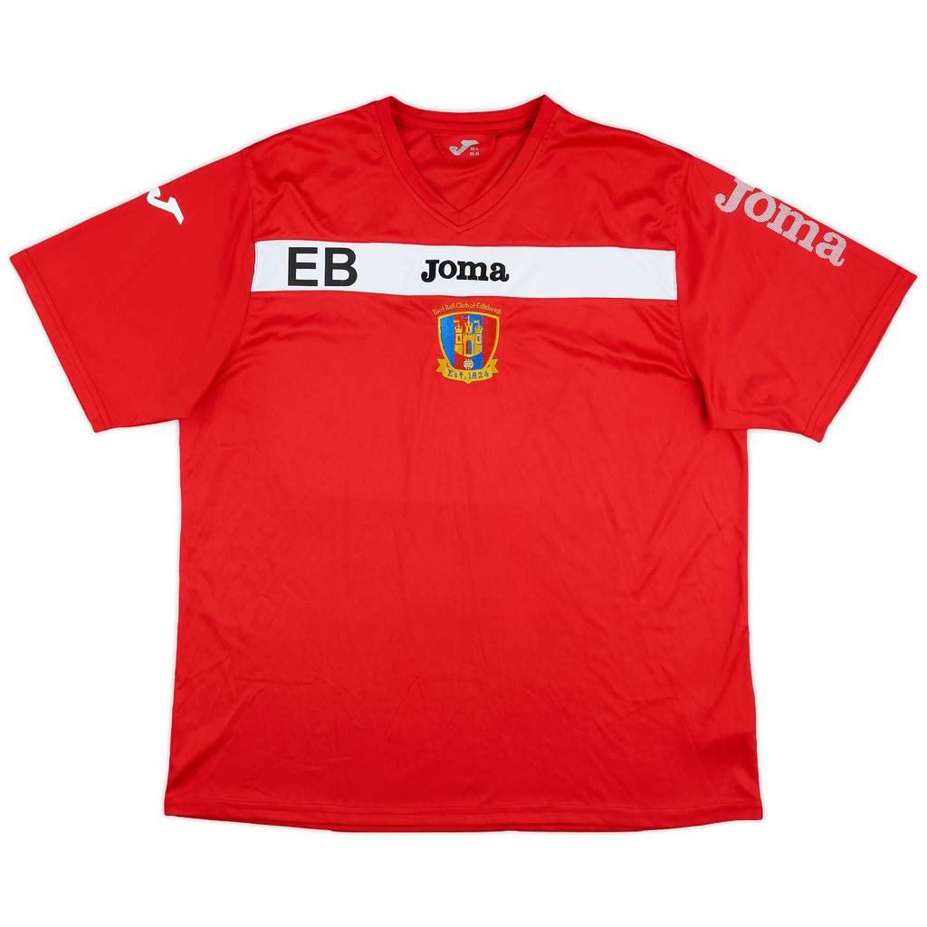 2000s Foot-Ball Club of Edinburgh Joma Staff Issue Training Shirt 'EB' - 9/10 - (M/L)