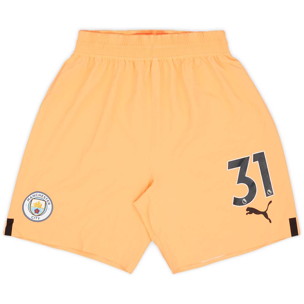 2022-23 Manchester City Player Issue GK Shorts #31 (Ederson) - 8/10 - (L)