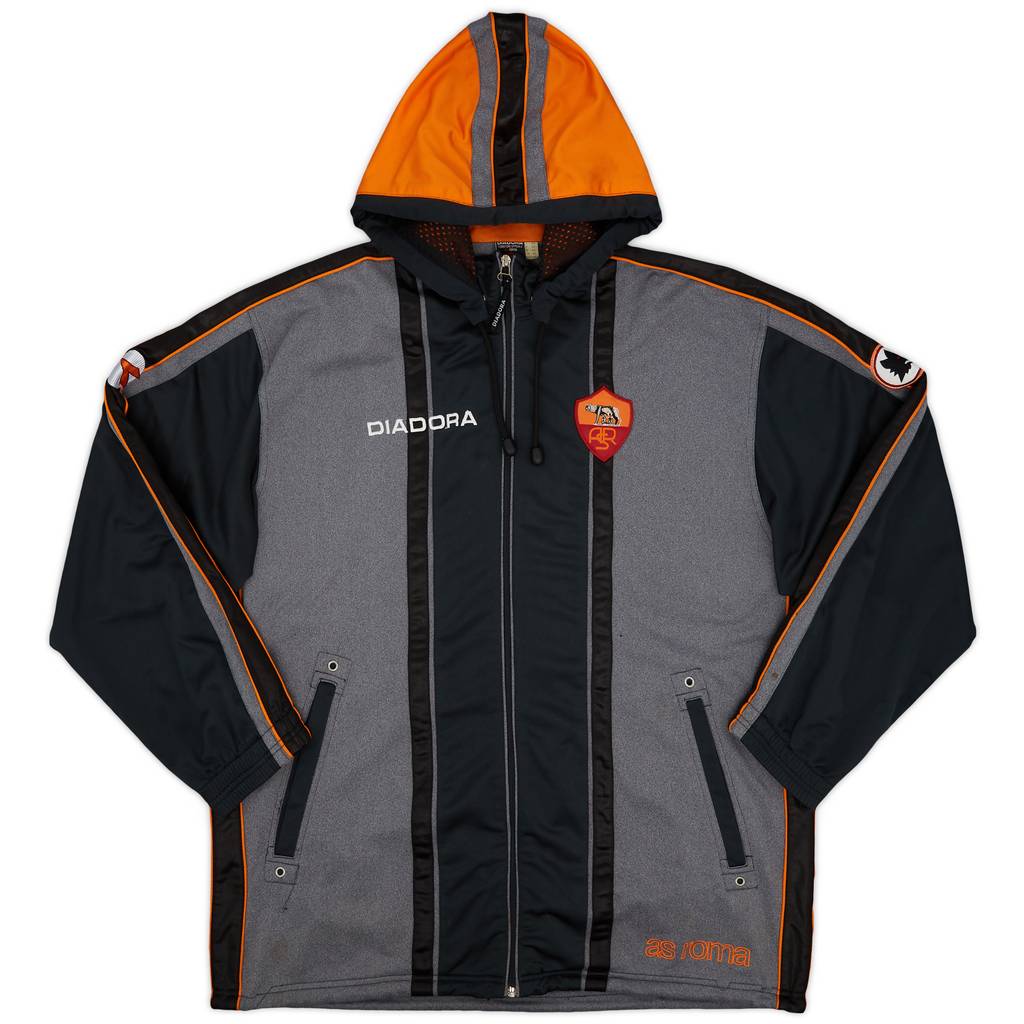 1998-00 Roma Diadora Zipped Hooded Top - 7/10 - (L)