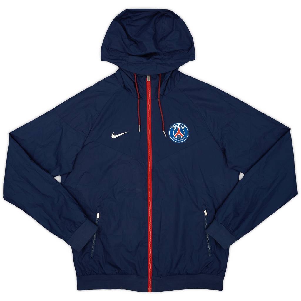 2015-16 Paris Saint-Germain Nike Hooded Rain Jacket - 8/10 - (M)