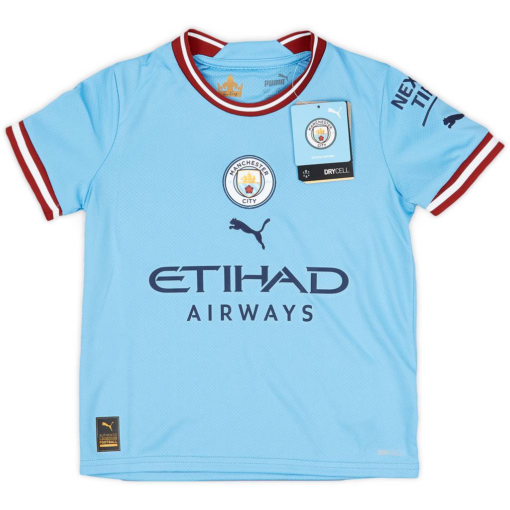 2022-23 Manchester City Home Shirt (7-8 Years)