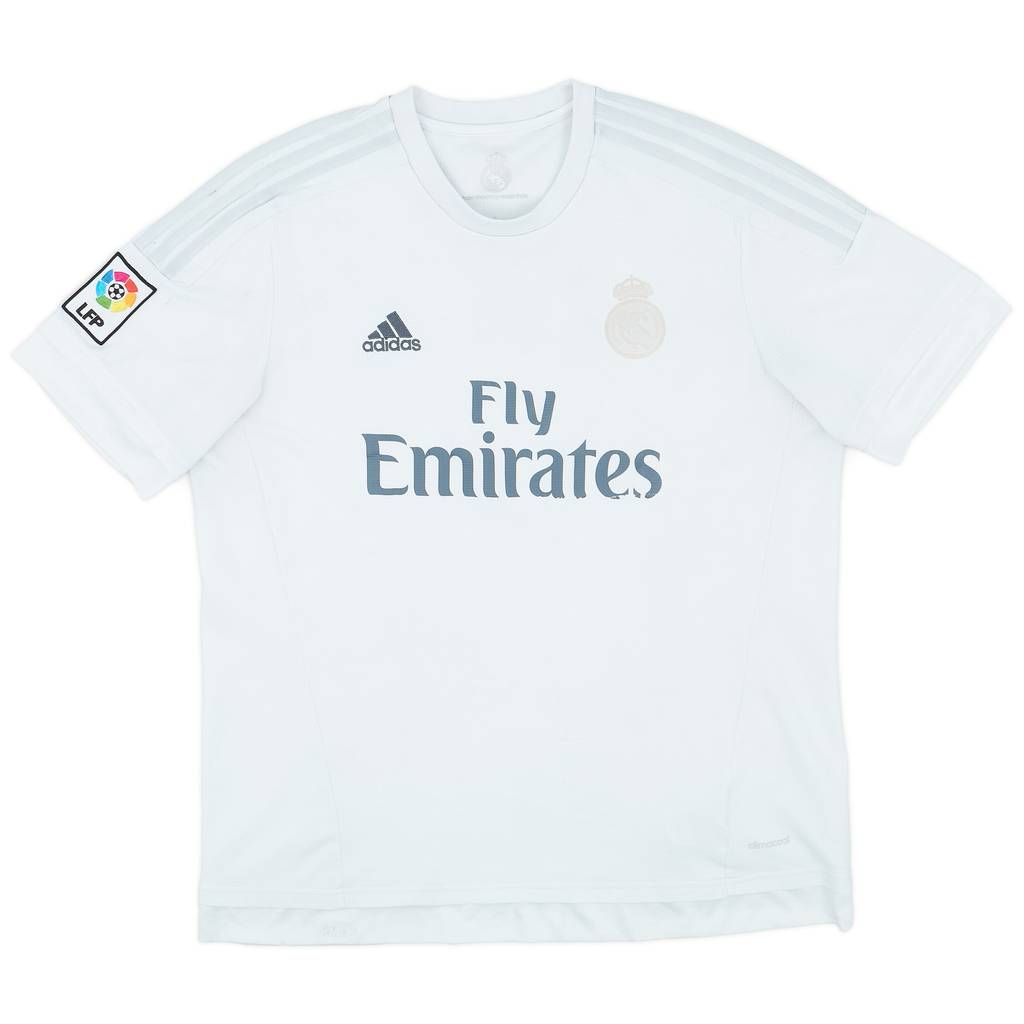 2015-16 Real Madrid Home Shirt - 4/10 - (XL)