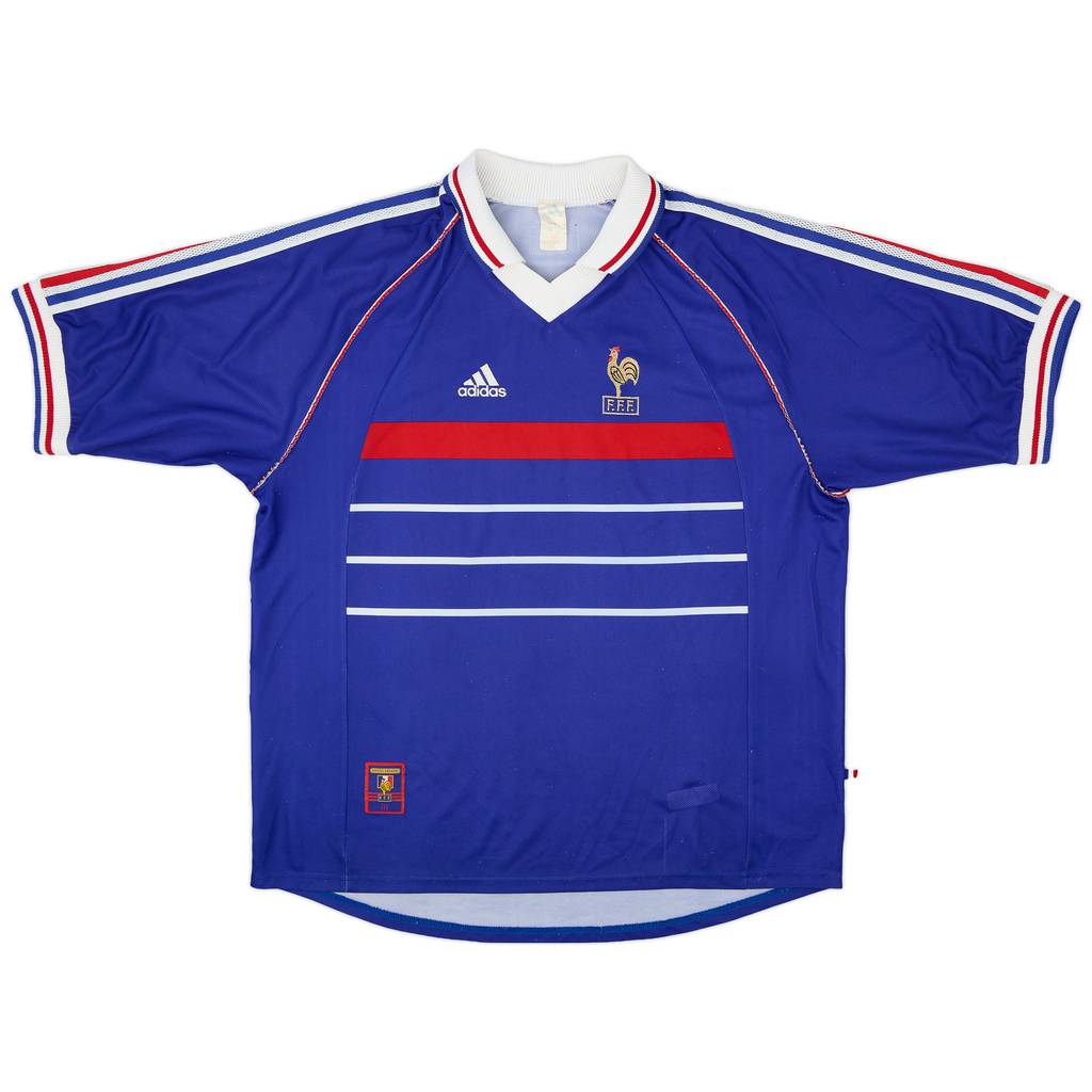 1998-00 France Home Shirt - 8/10 - (XL)