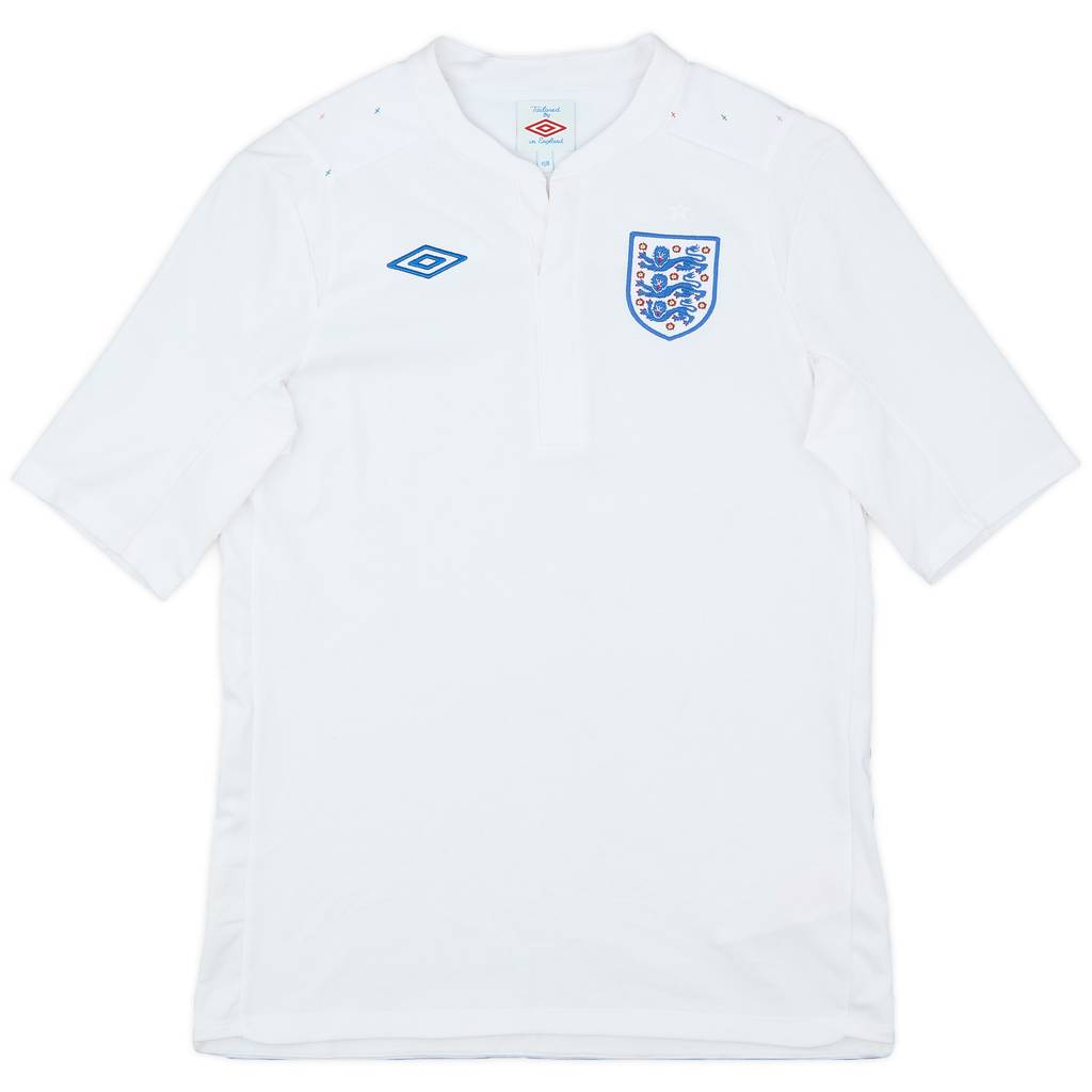 2010-11 England Home Shirt - 7/10 - (XL.Boys)