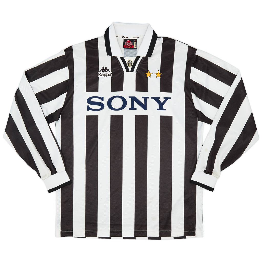 1995-97 Juventus Home L/S Shirt - 6/10 - (XL)