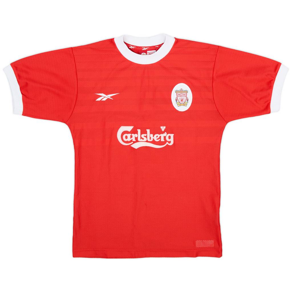 1998-00 Liverpool Home Shirt - 9/10 - (XL.Boys)