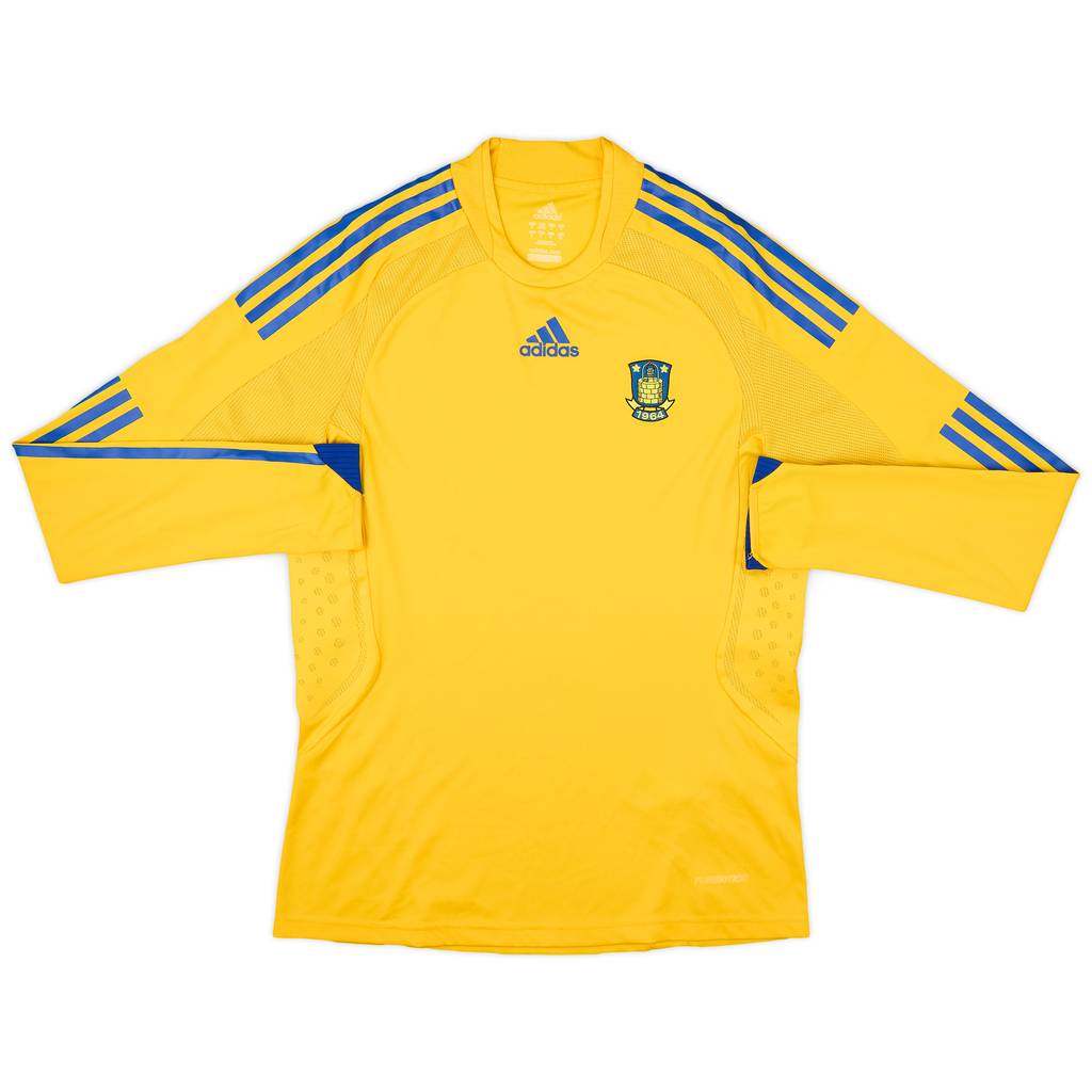 2008-09 Brondby Player Issue Home L/S Shirt - 8/10 - (S)