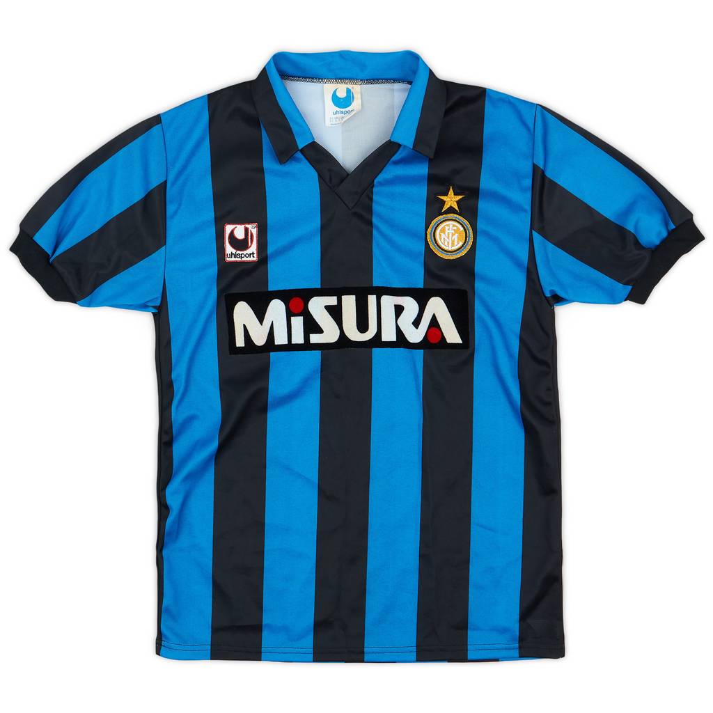 1990-91 Inter Milan Home Shirt - 8/10 - (S)
