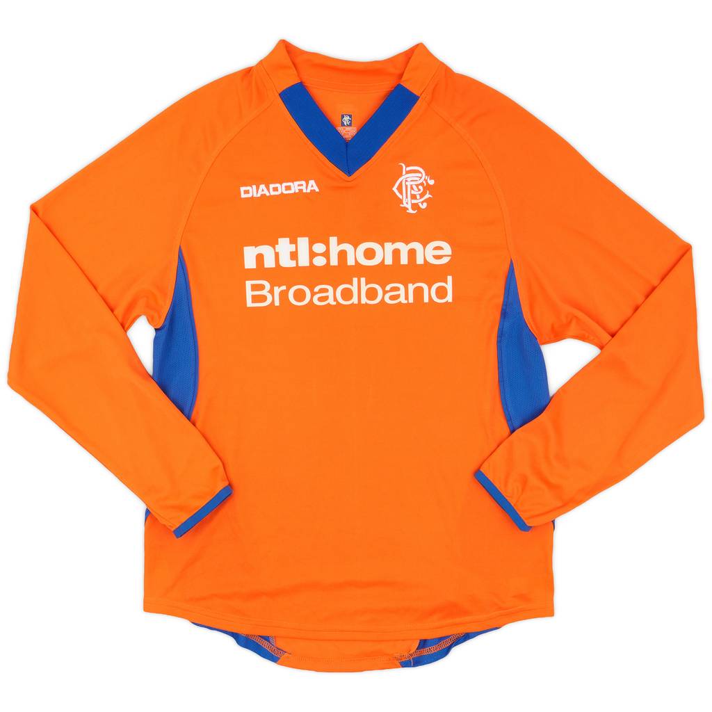 2002-03 Rangers Away L/S Shirt - 8/10 - (S)
