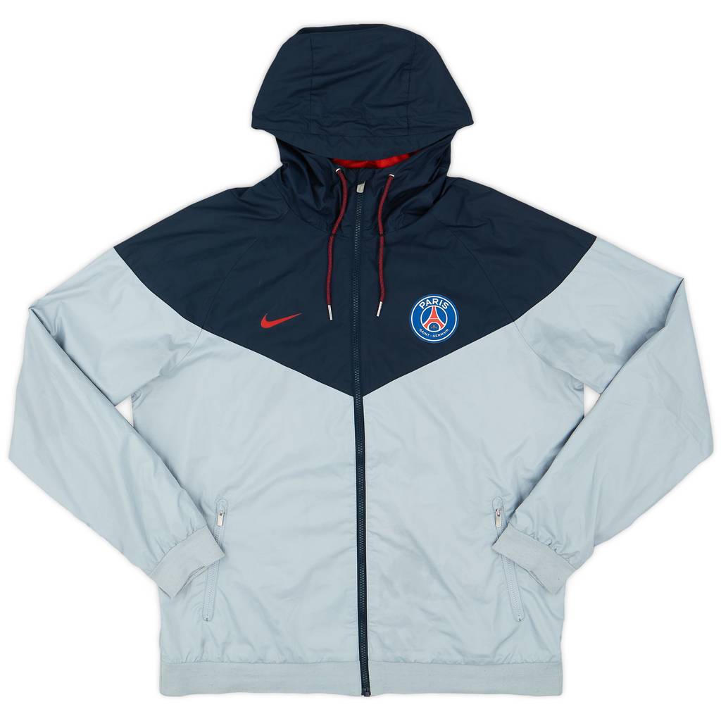 2017-18 Paris Saint-Germain Nike Hooded Rain Jacket - 8/10 - (L)