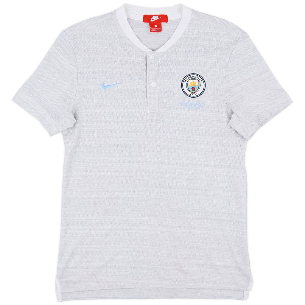 2018-19 Manchester City Nike Polo Shirt - 8/10 - (M)