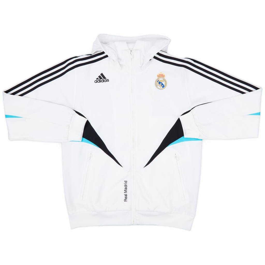 2008-09 Real Madrid adidas Hooded Track Jacket - 8/10 - (M)