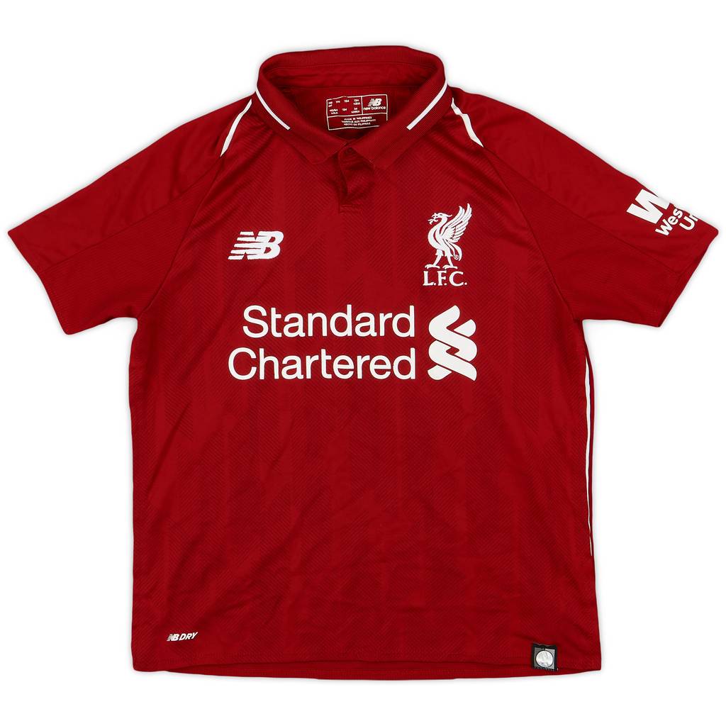 2018-19 Liverpool Home Shirt - 8/10 - (M.Boys)