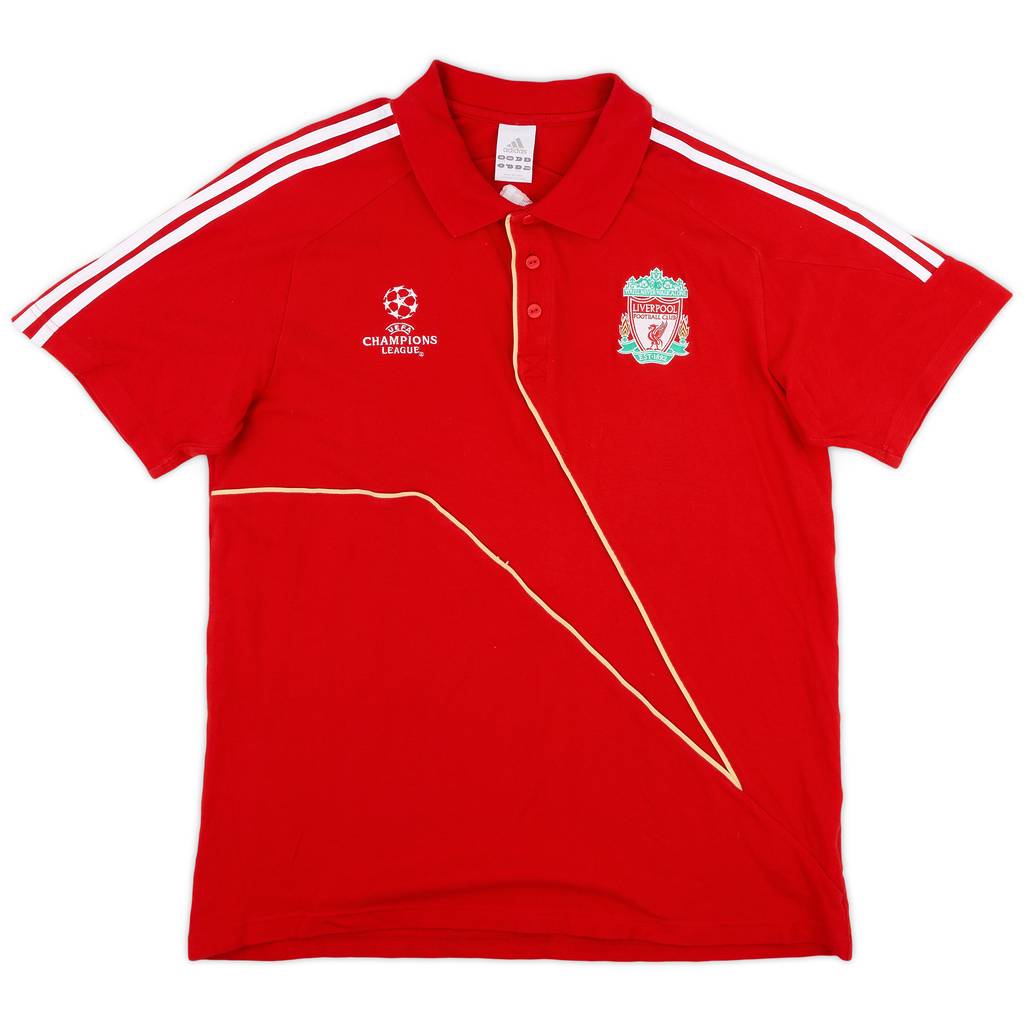 2009-10 Liverpool adidas CL Polo Shirt - 8/10 - (XL/XXL)