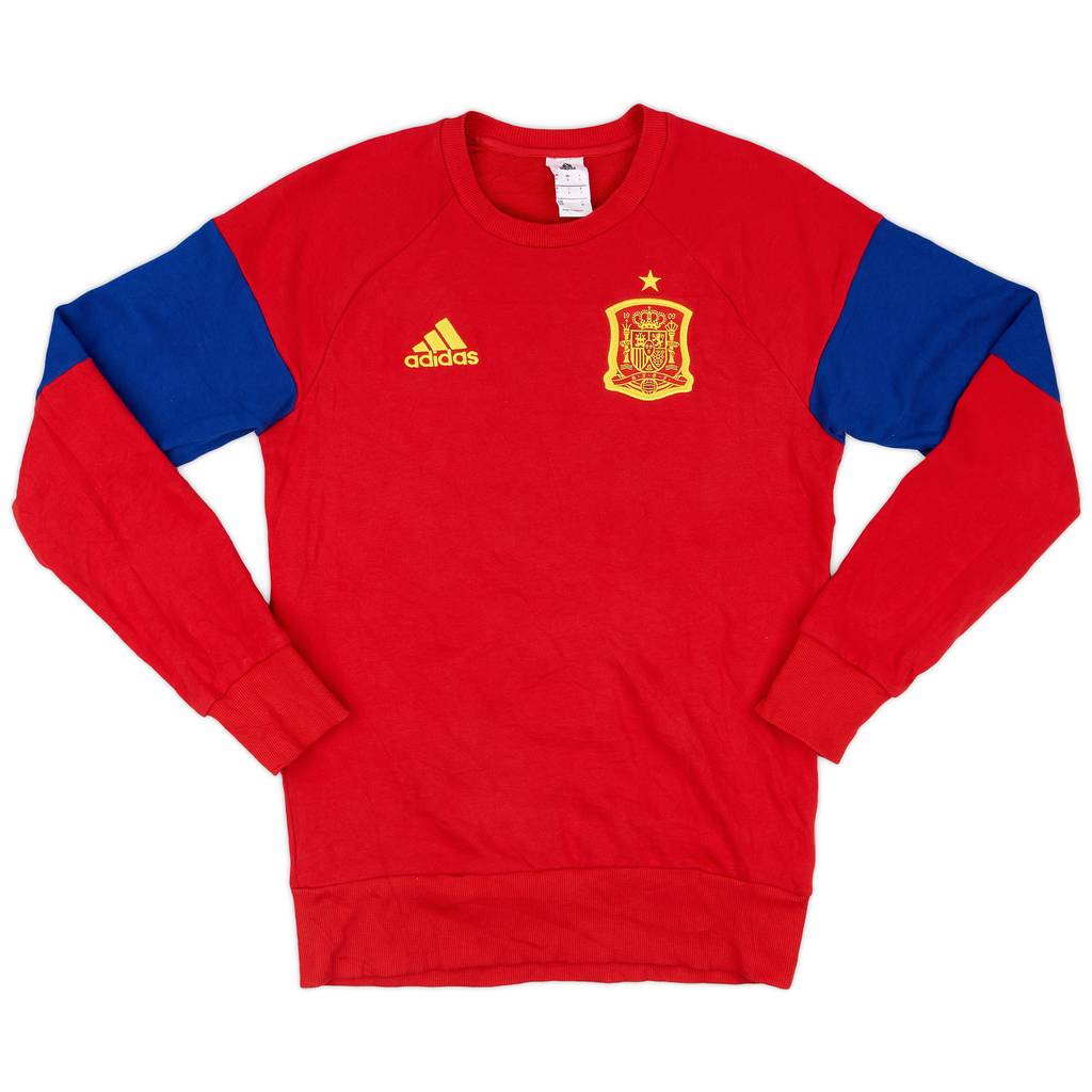 2015-16 Spain adidas Sweat Top - 9/10 - (S)