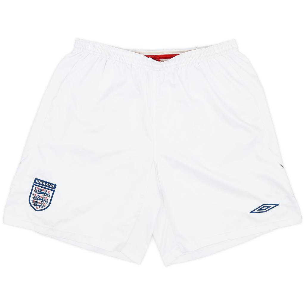 2007-08 England Alternate Home Shorts - 6/10 - (XXL)