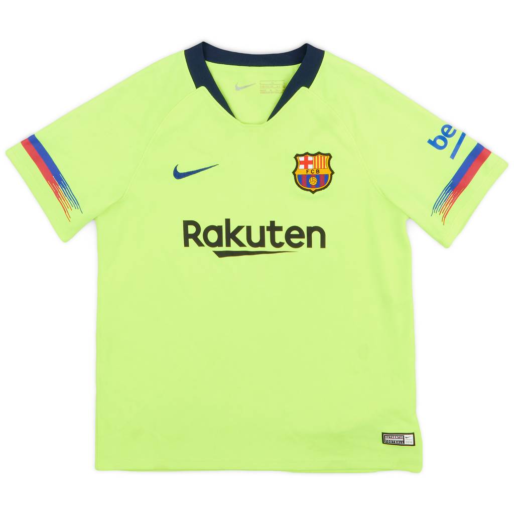 2018-19 Barcelona Away Shirt - 6/10 - (S.Boys)