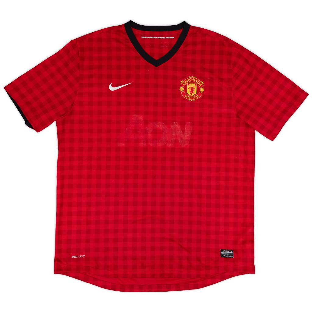 2012-13 Manchester United Home Shirt - 4/10 - (XL)
