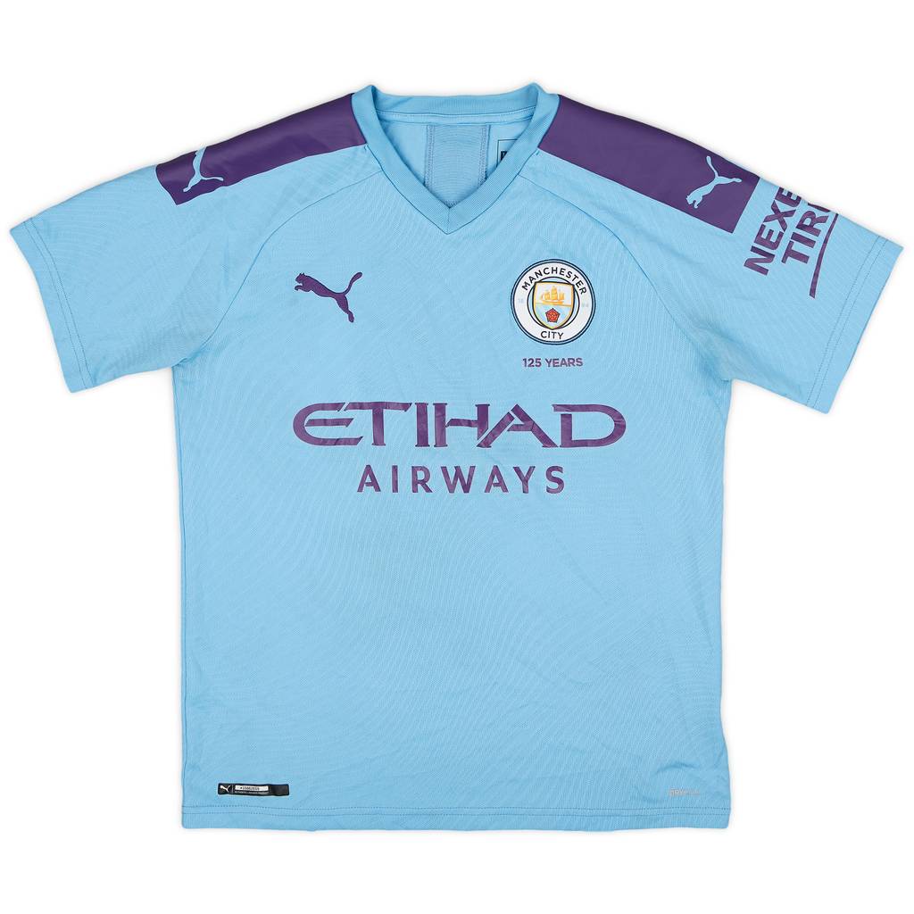 2019-20 Manchester City Home Shirt - 8/10 - (L.Boys)