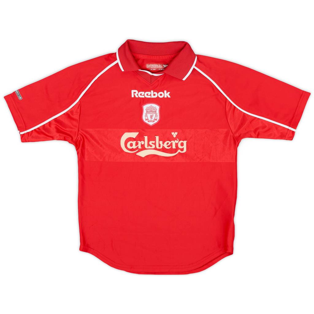 2000-02 Liverpool Home Shirt - 9/10 - (M.Boys)