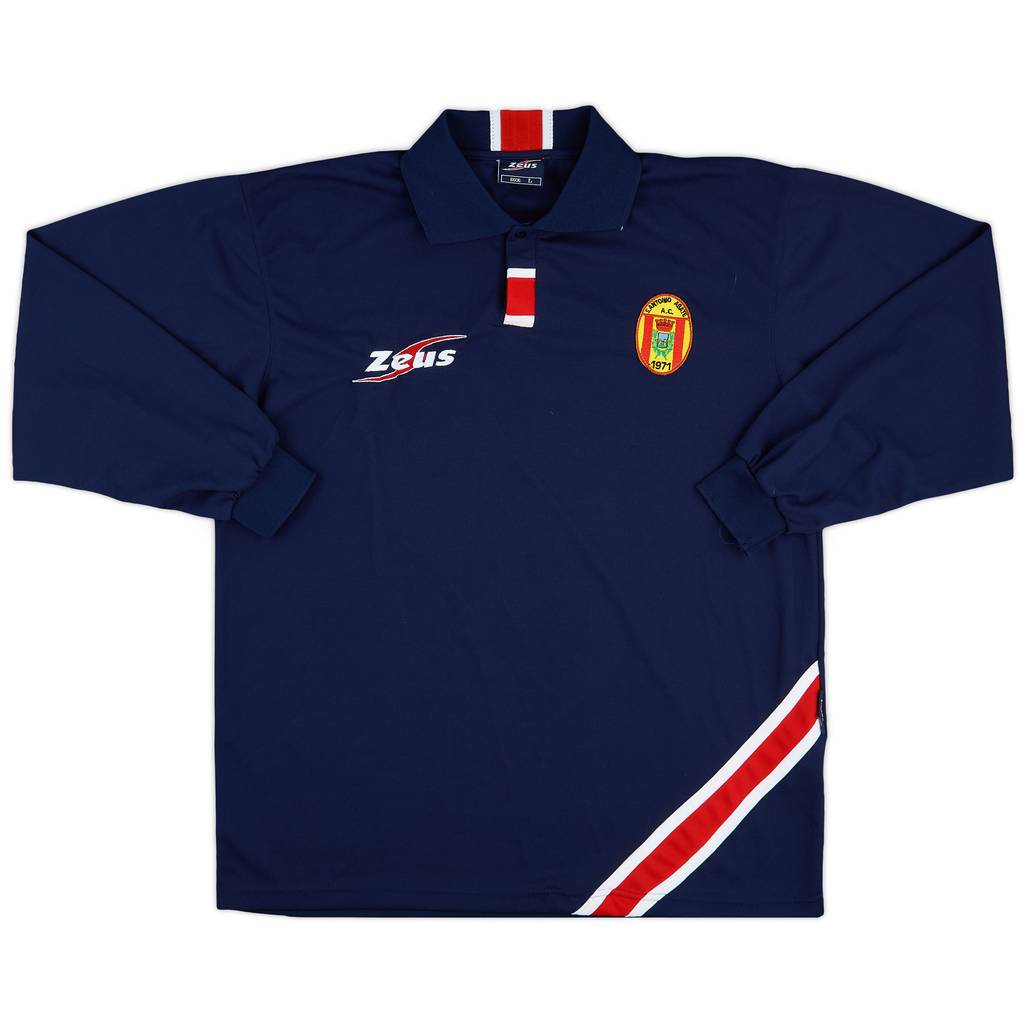 1990s Santantonio Abate Zeus Polo L/S Shirt - 9/10 - (L)