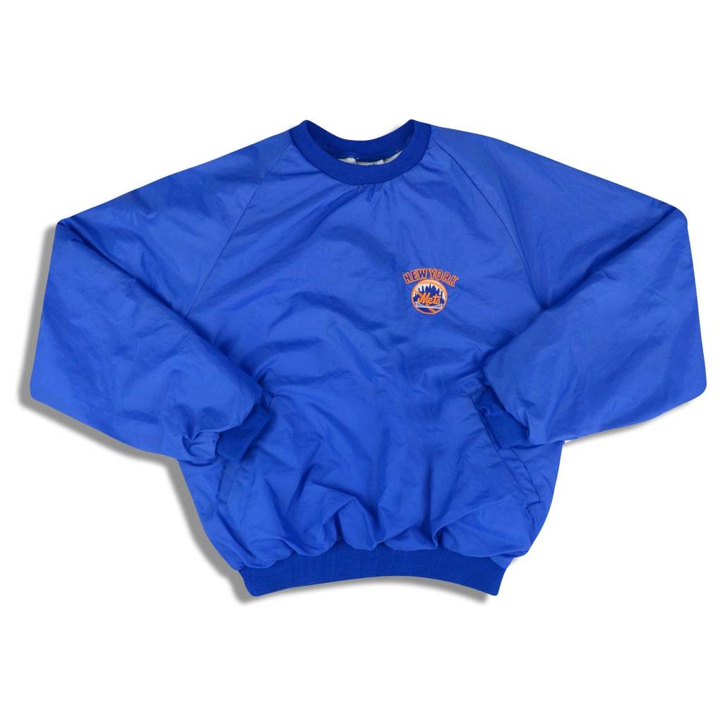 1990s New York Mets Bike Pullover Windbreaker Jacket Y