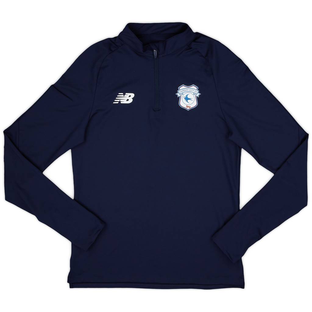 2022-24 Cardiff City New Balance 1/4 Zip Drill Top - 10/10 - (M)