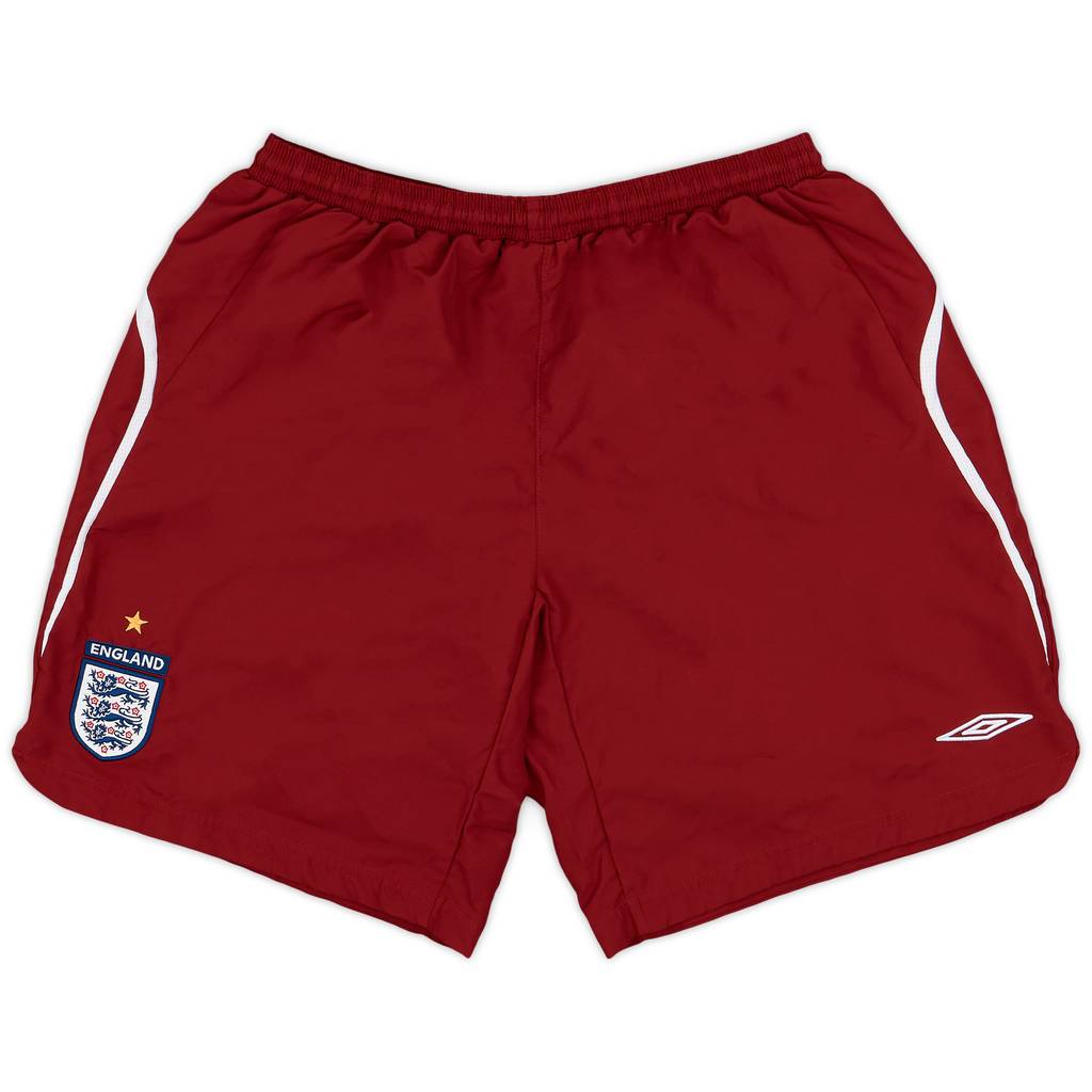 2006-08 England Umbro Training Shorts - 9/10 - (XL)