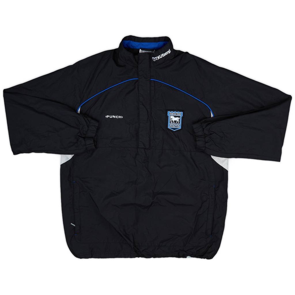 2000-01 Ipswich Punch 1/4 Zip Track Jacket - 8/10 - (L)