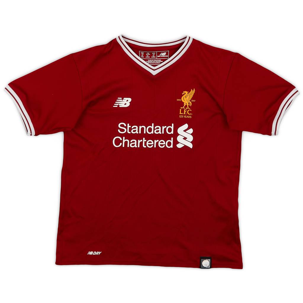 2017-18 Liverpool 125 Years Home Shirt - 9/10 - (4-5 Years)