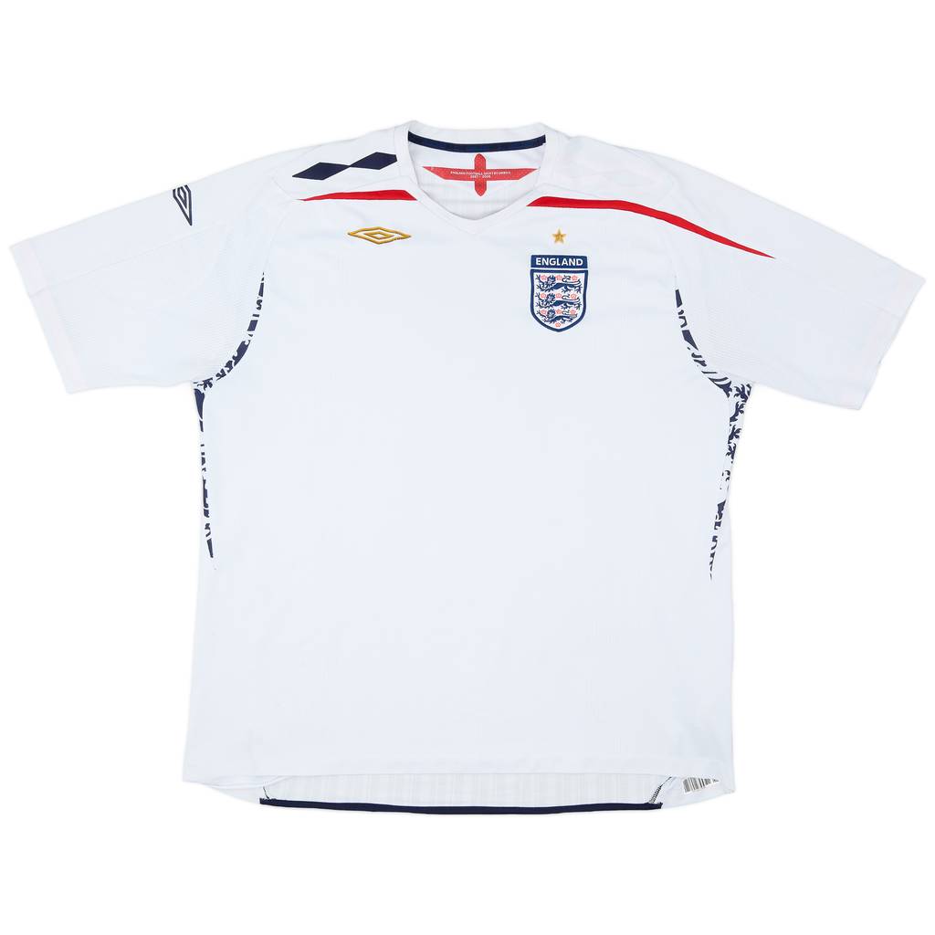 2007-09 England Home Shirt - 6/10 - (3XL)