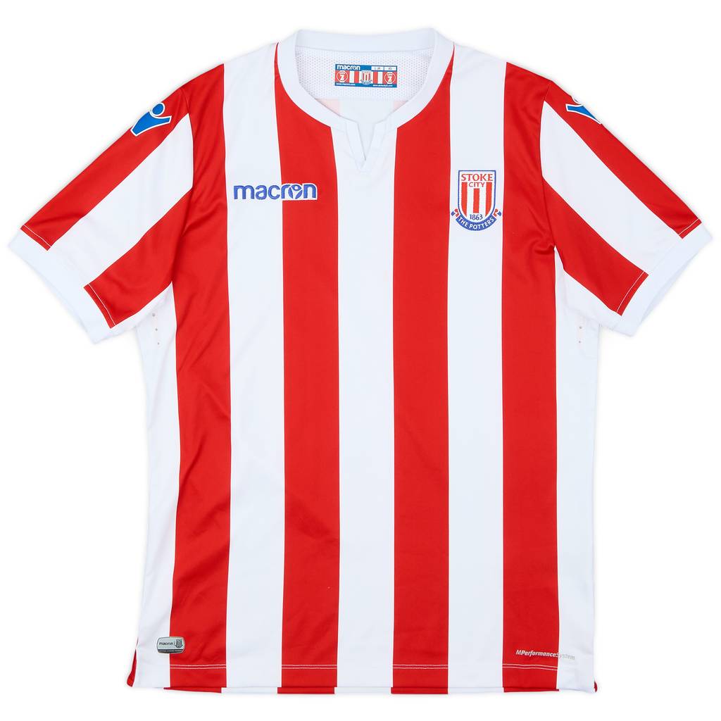 2018-19 Stoke City Home Shirt - 7/10 - (L.Boys)