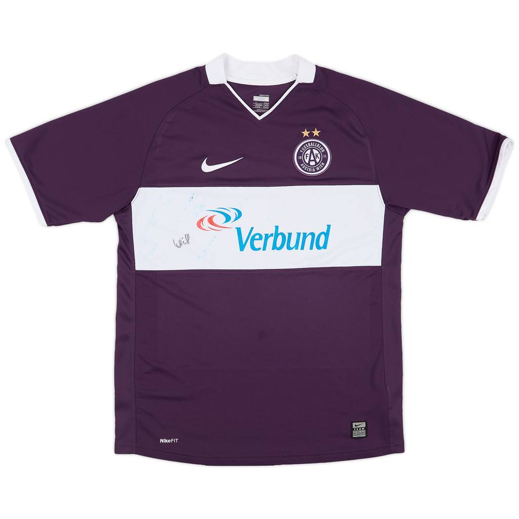 2008-09 Austria Vienna Signed Home Shirt - 7/10 - (S)
