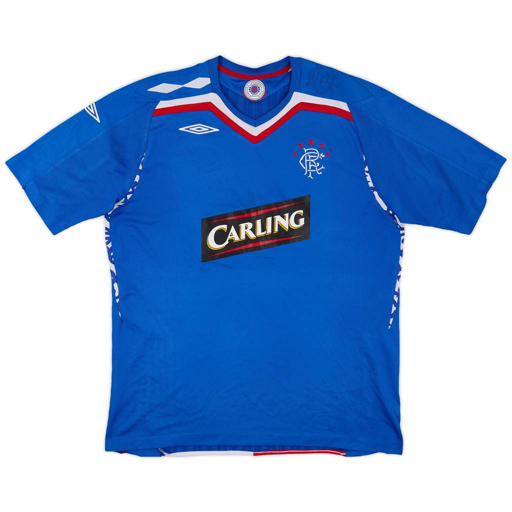 2007-08 Rangers Home Shirt - 6/10 - (XL)