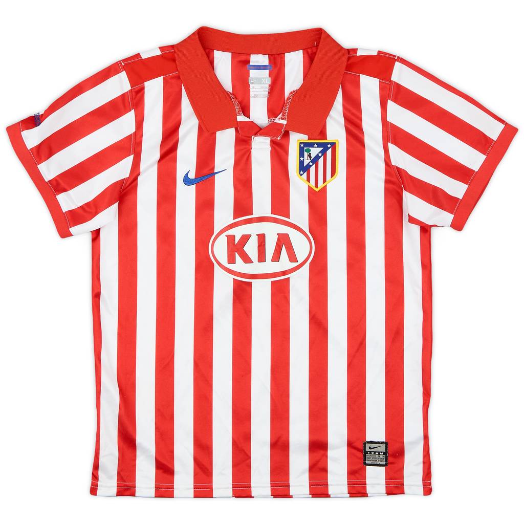 2009-10 Atletico Madrid Home Shirt - 6/10 - (7-8 Years)