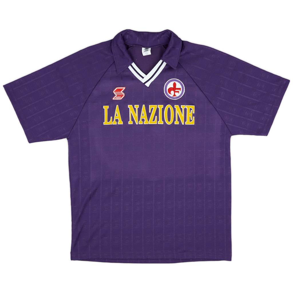 1990-91 Fiorentina Home Shirt - 9/10 - (L)