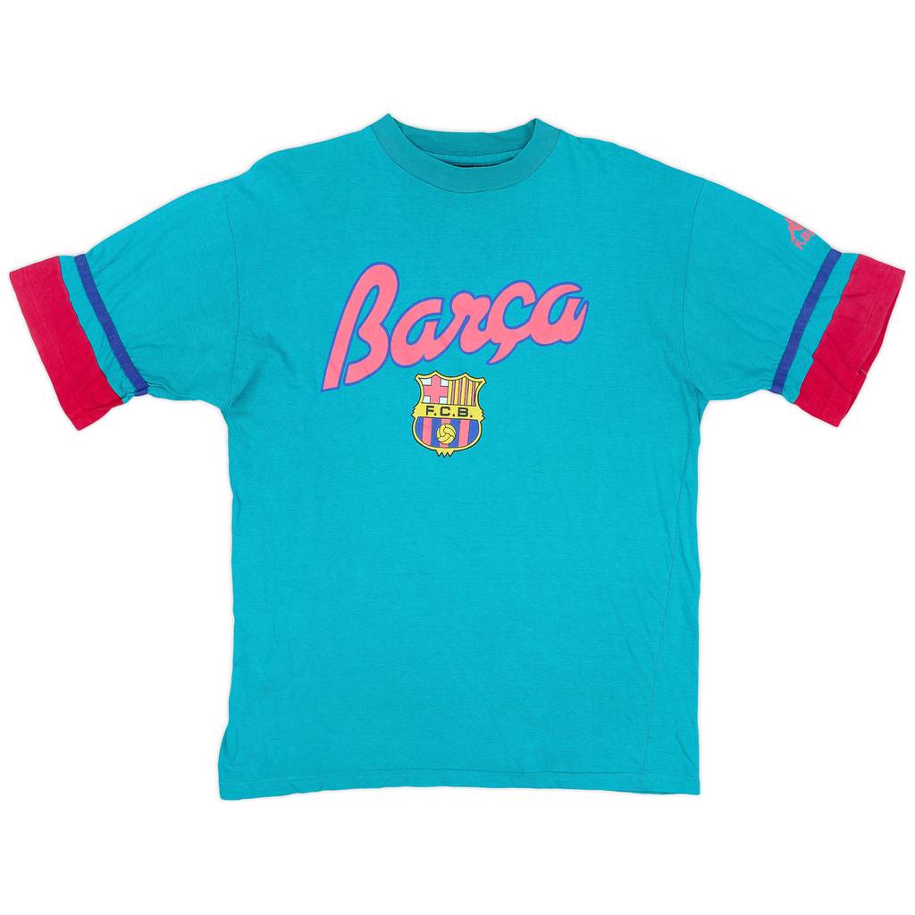 1995-96 Barcelona Kappa Graphic Tee - 7/10 - (M)