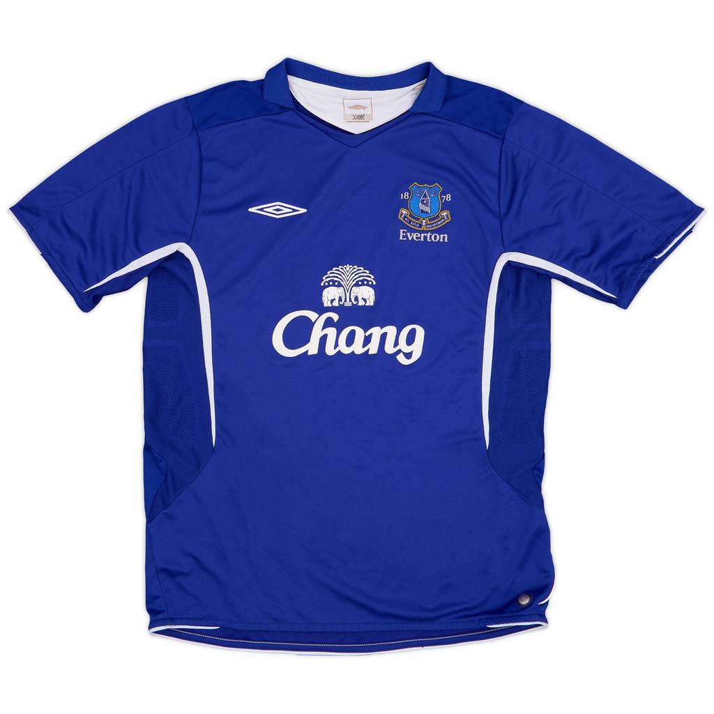 2005-06 Everton Home Shirt - 8/10 - (L)