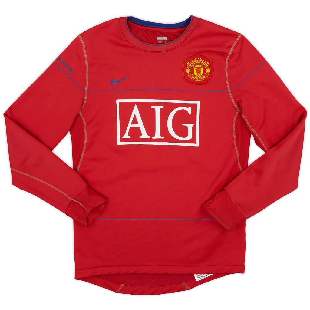 2008-09 Manchester United Nike Sweat Top - 6/10 - (S)