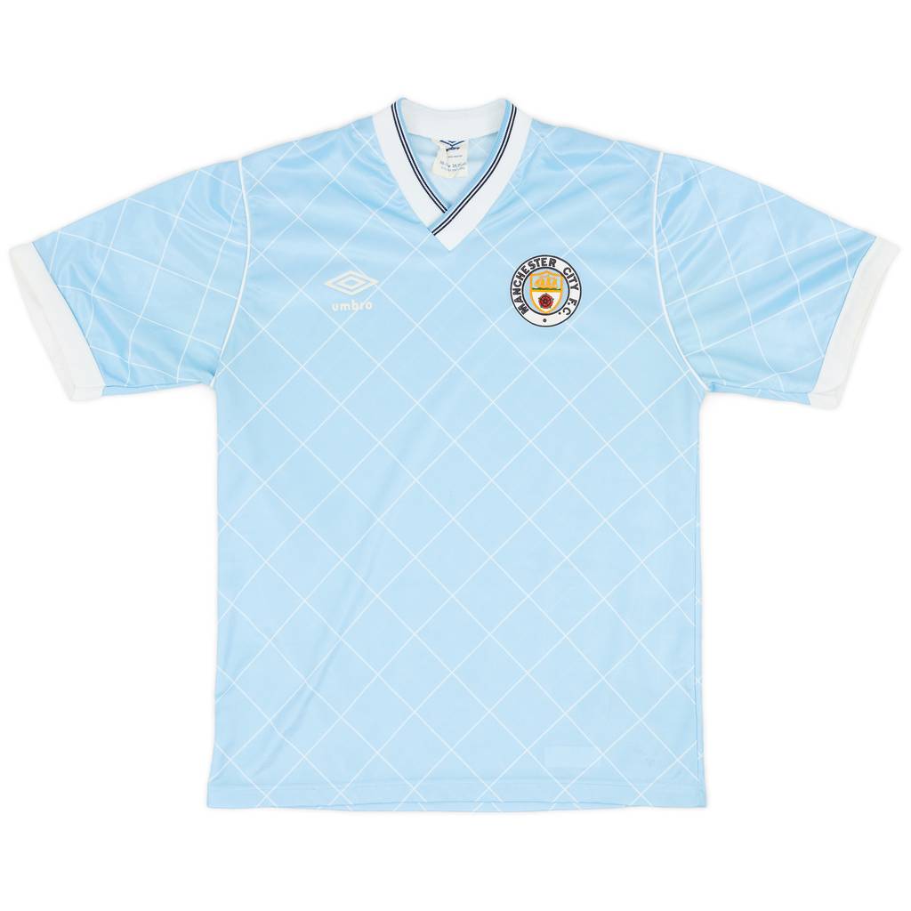 1987-89 Manchester City Home Shirt - 9/10 - (S)