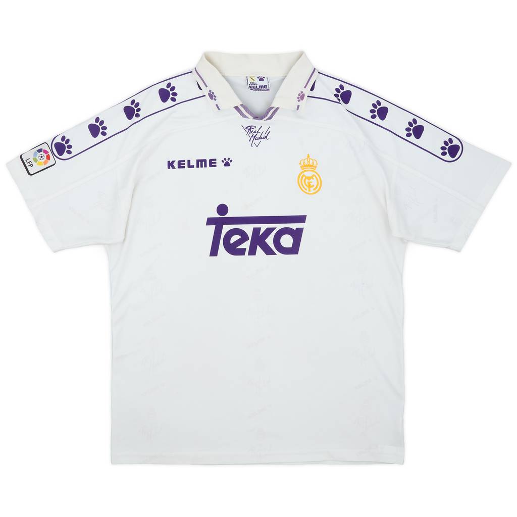 1994-96 Real Madrid Home Shirt - 8/10 - (XL)