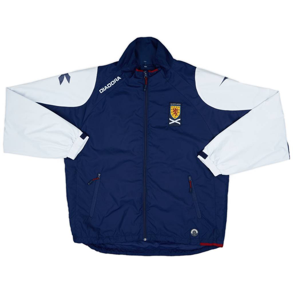 2005-06 Scotland Diadora Rain Jacket - 7/10 - (L)