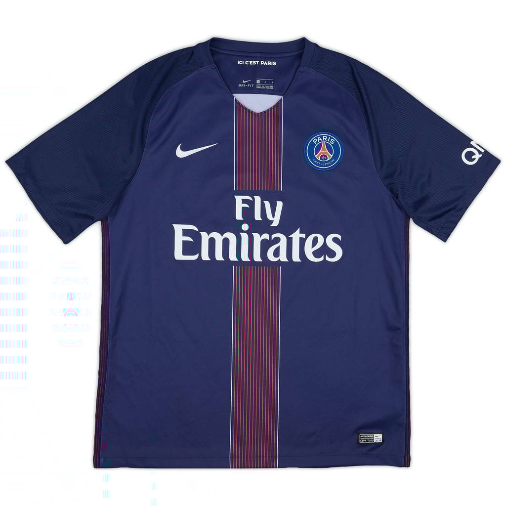2016-17 Paris Saint-Germain Home Shirt - 8/10 - (L)